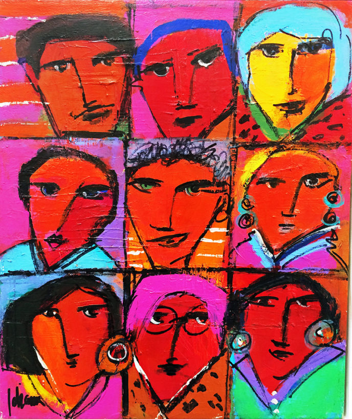 The Group / El grupo by Herson - Israeli Artist