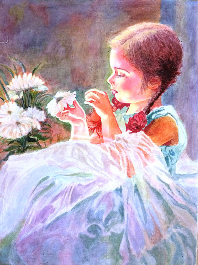 The Flower Girl / La Nina de las Flores by unknown