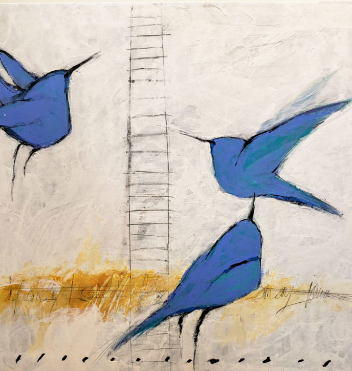 Blue Flight /  by Herson - Israeli Artist