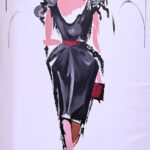 Black Umbrella Woman / Paraguas Negro Mujer by Allain