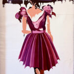 Rose Umbrella Woman / Mujer con Paraguas Rosa by Allain